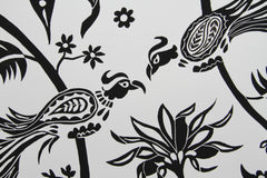 Limited Edition Print Signed Linocut Birds Jungle Flowers Pip Matthews
