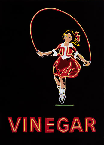 Skipping Girl - Night (A3 fine art print)