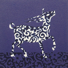 Limited Edition Print Signed Reduction Linocut Antelope III